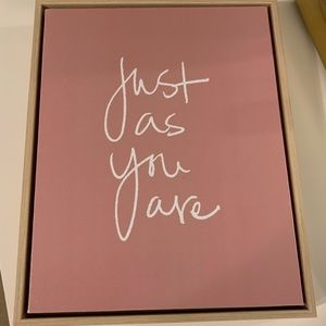 8" x 10" Just as You are Framed Canvas Pink - Opalhouse™